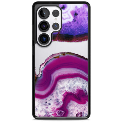 Tranche de cristal d'améthyste