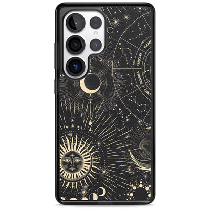 Soleil cosmique et symboles du zodiaque