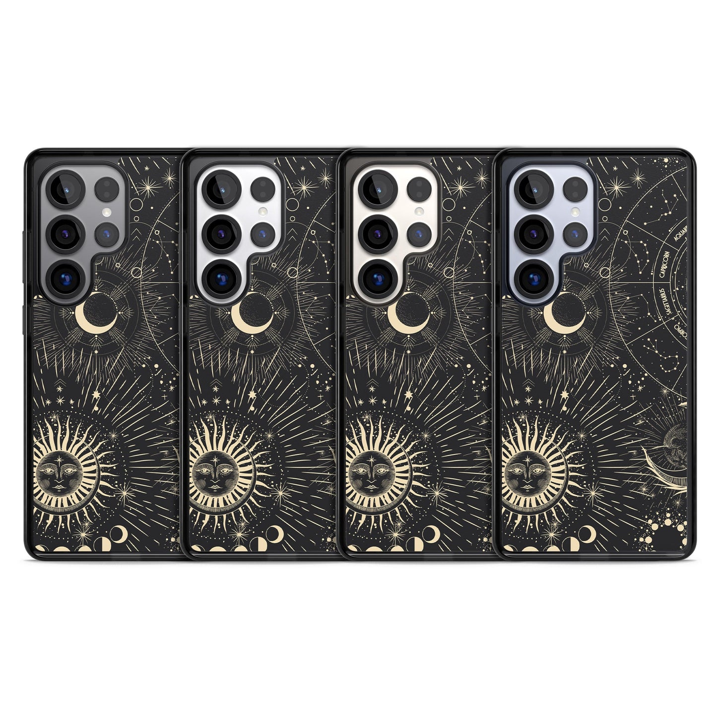 Soleil cosmique et symboles du zodiaque