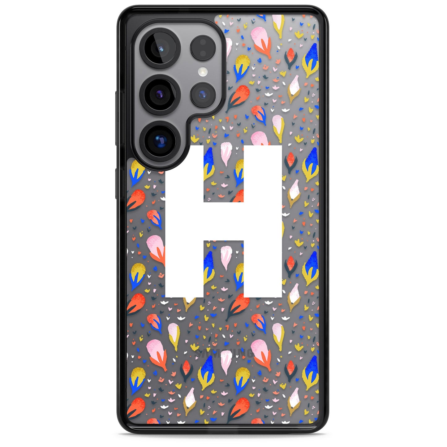 Personalised Abstract Floral Initial