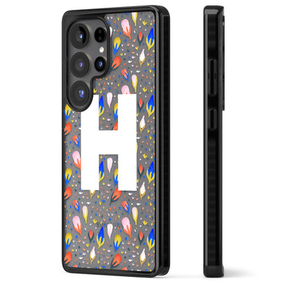 Personalised Abstract Floral Initial