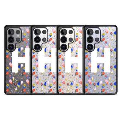 Personalised Abstract Floral Initial