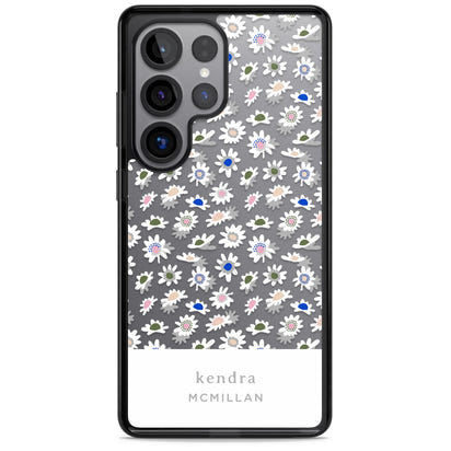 Personalised Grey & White Daisies