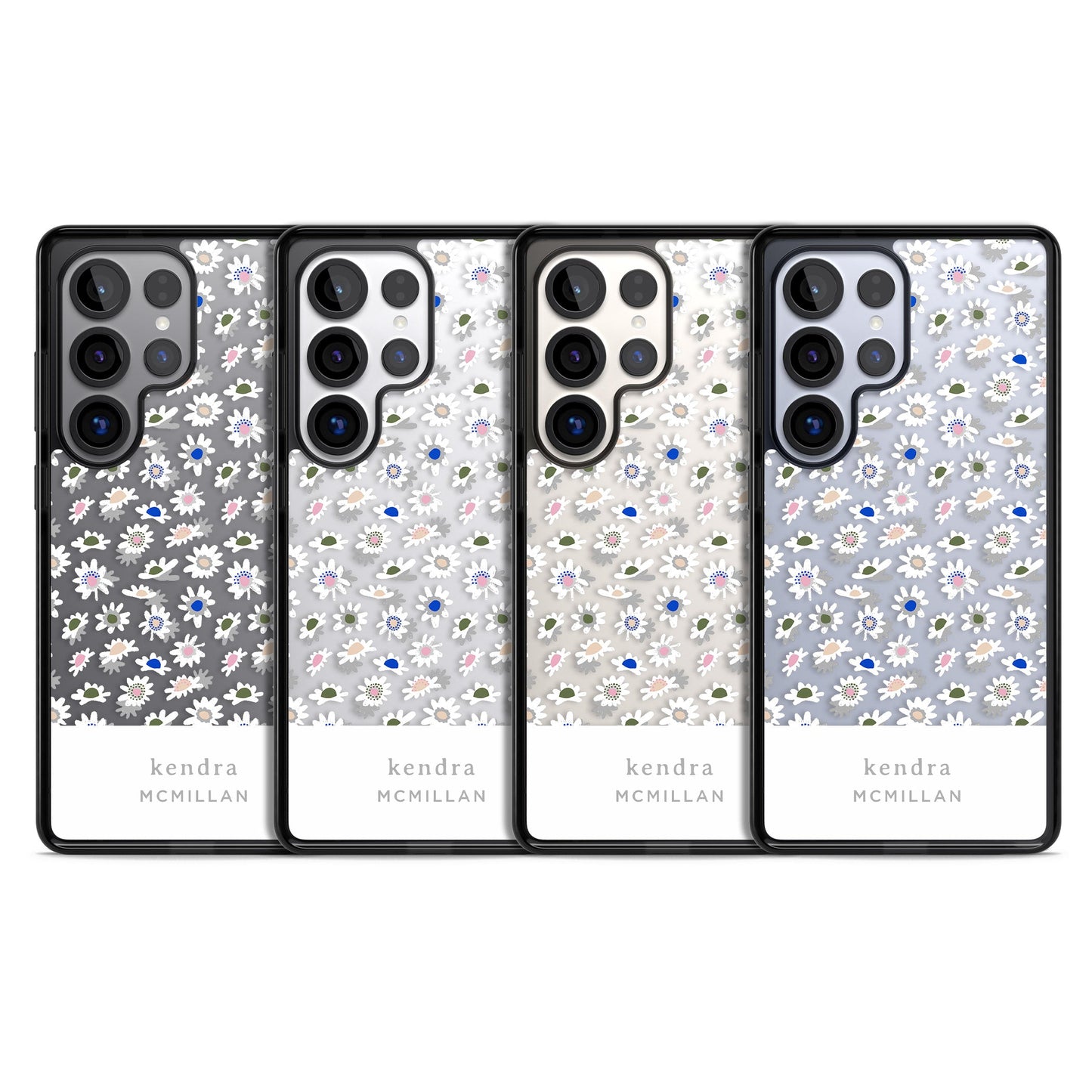 Personalised Grey & White Daisies