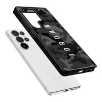 Personalised Black Camouflage Name