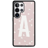 Personalised Pink Daisy Initial