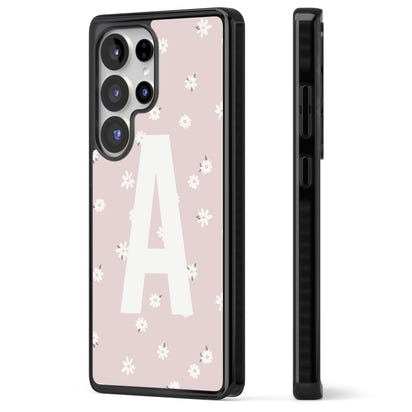 Personalised Pink Daisy Initial