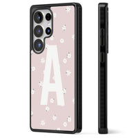 Personalised Pink Daisy Initial