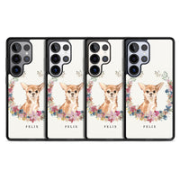 Personalised Chihuahua Floral Portrait