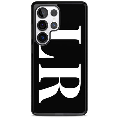 Lettres blanches et noires personnalisées