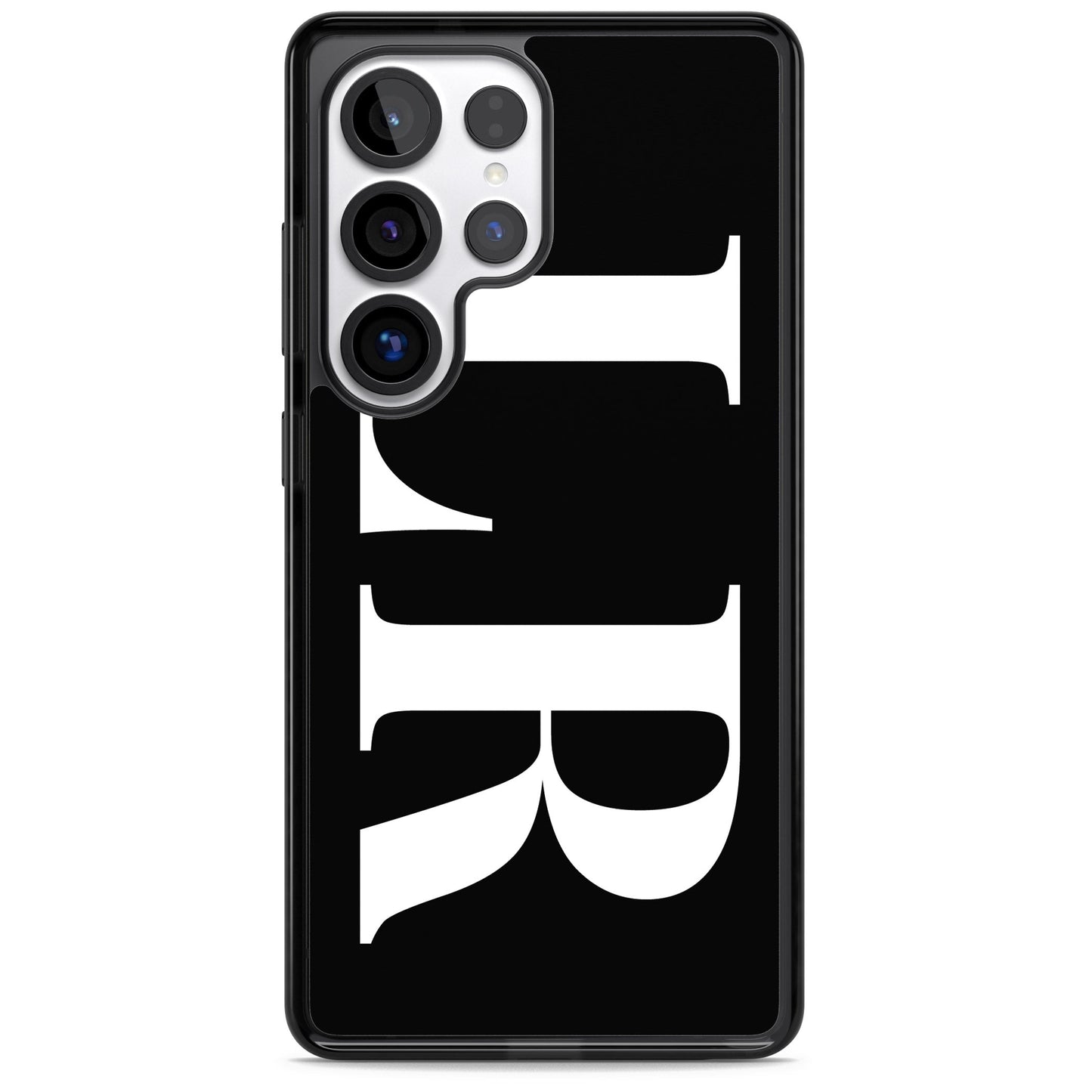 Lettres blanches et noires personnalisées