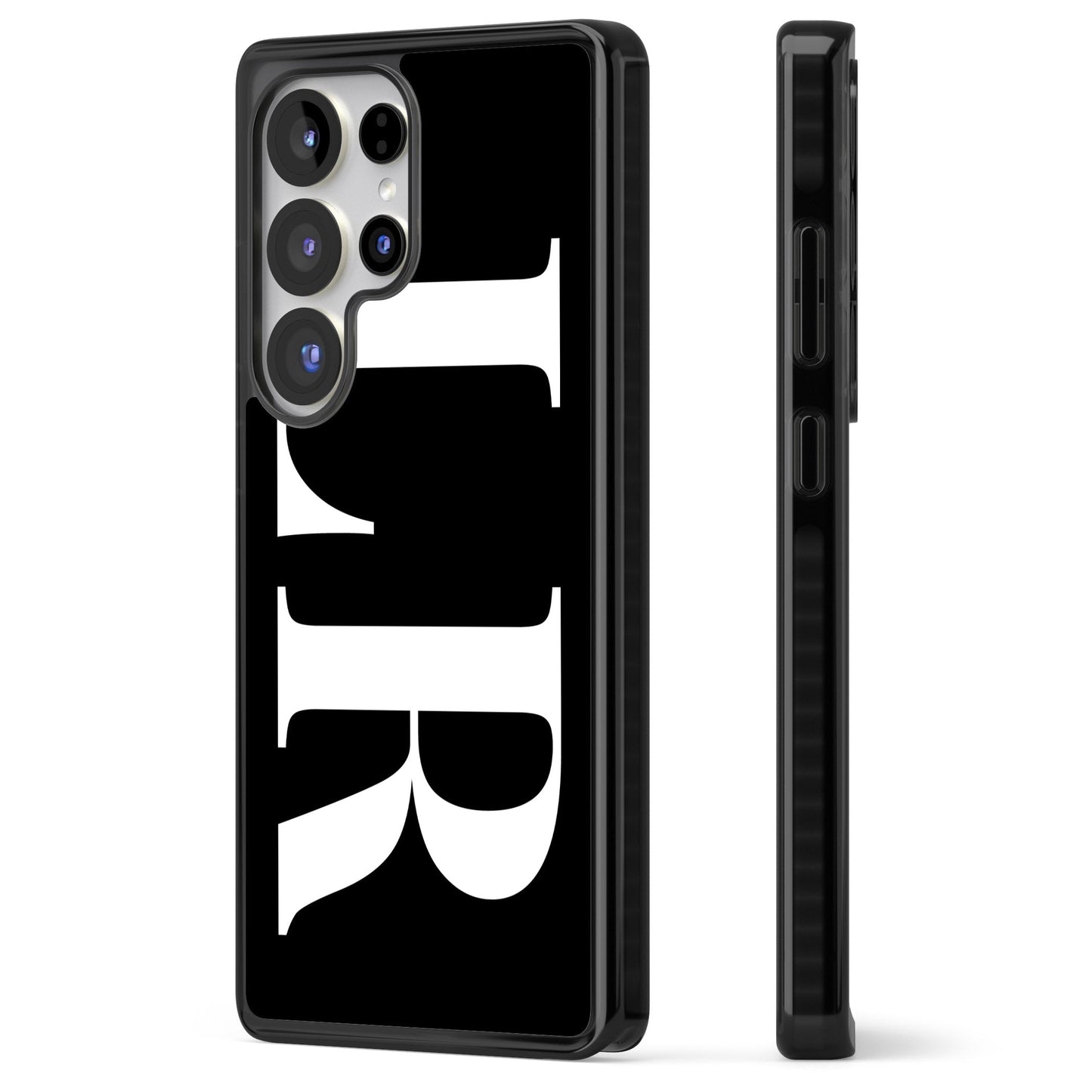 Lettres blanches et noires personnalisées