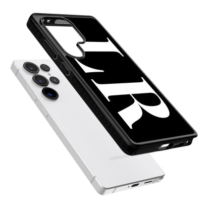 Lettres blanches et noires personnalisées