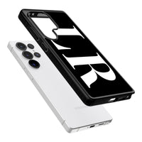 Lettres blanches et noires personnalisées