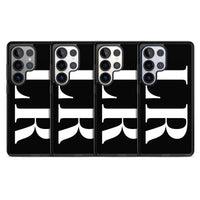 Lettres blanches et noires personnalisées