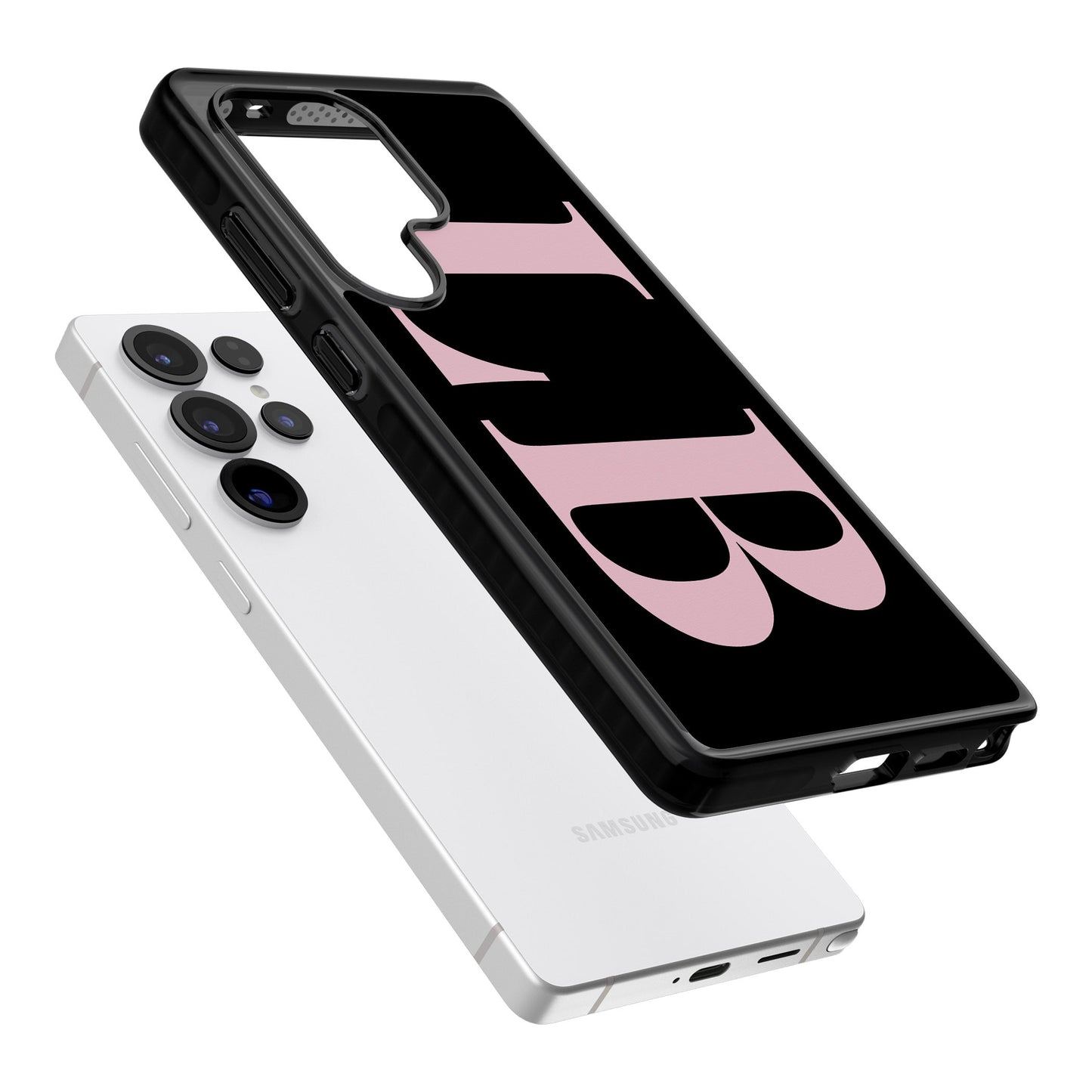 Lettres personnalisées roses et noires vertes