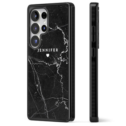 Personalised Black Marble