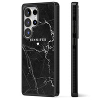 Personalised Black Marble