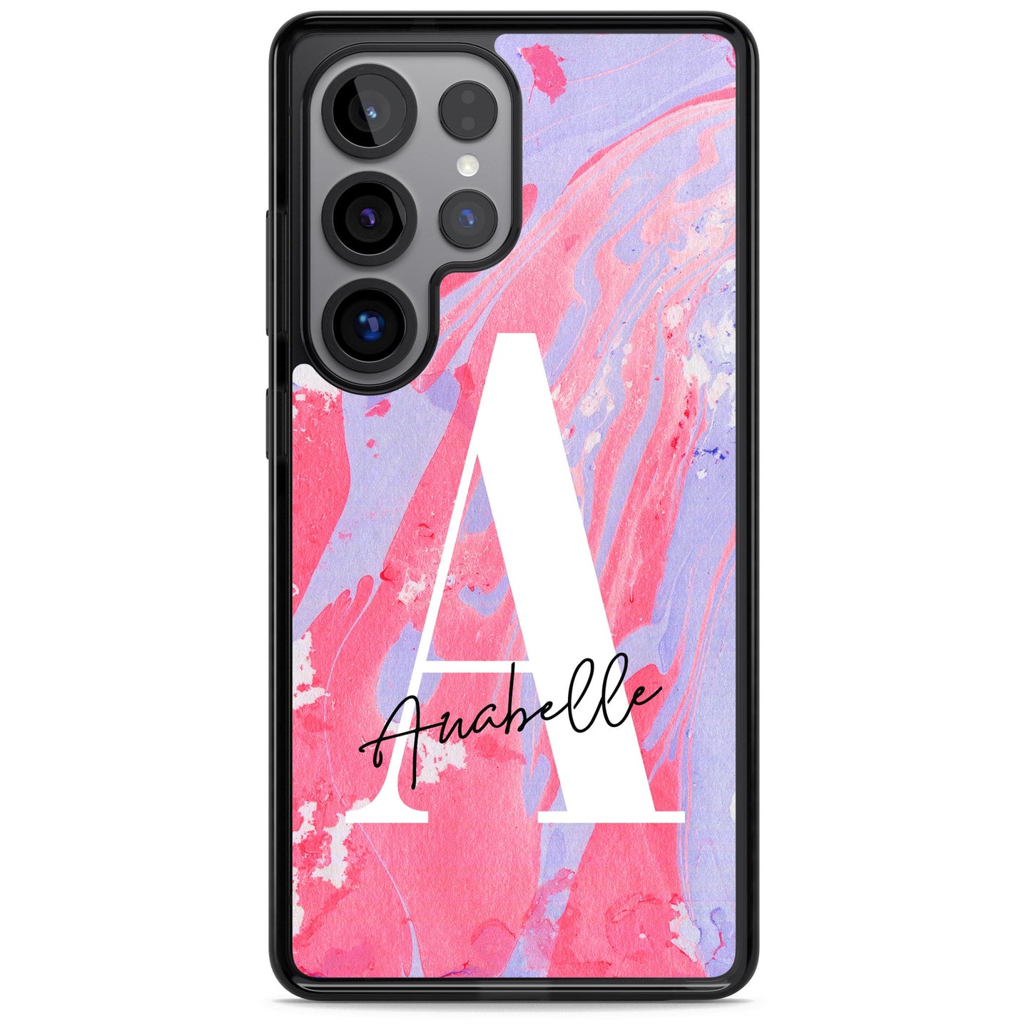 Personalised Pink & Purple Marble