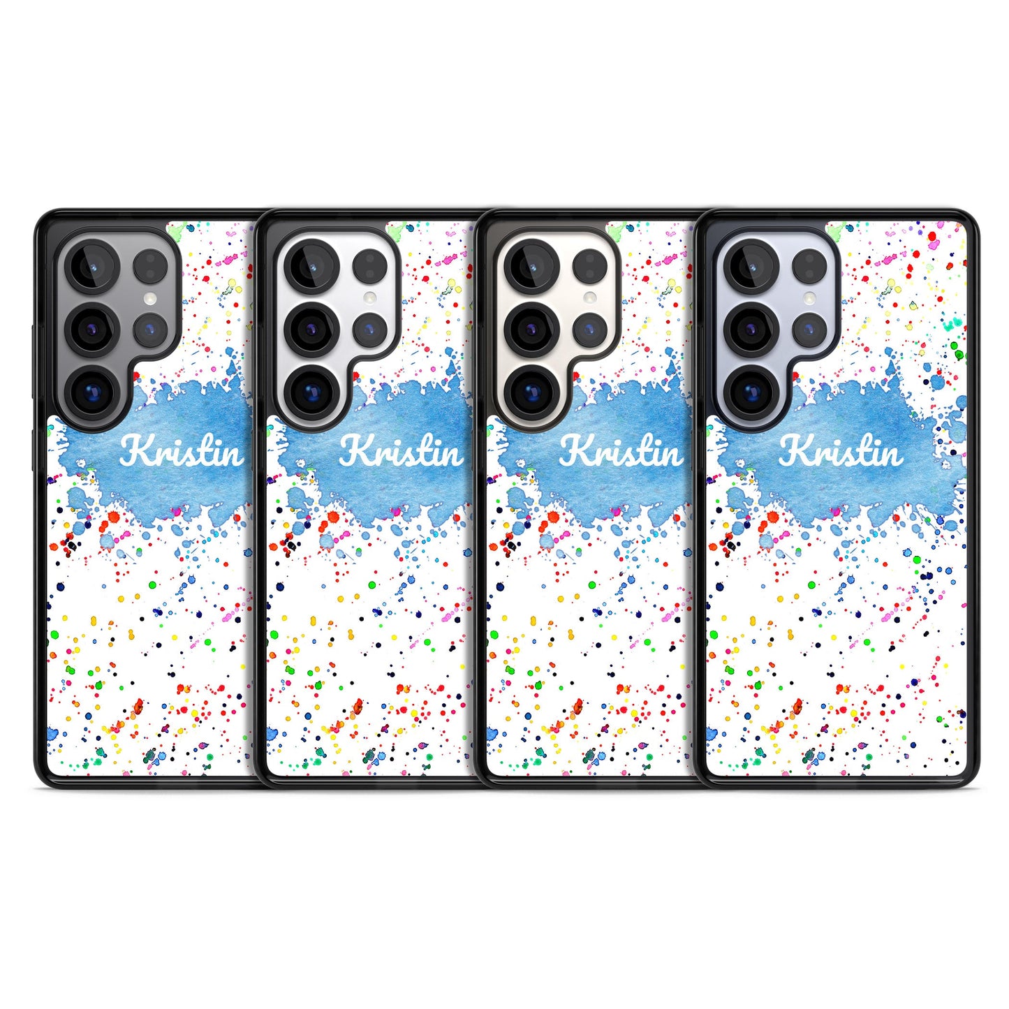 Personalised Rainbow Splatter Name