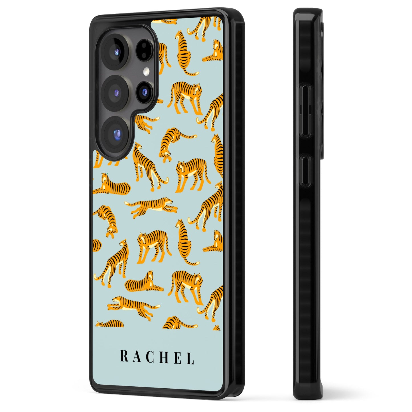 Personalised Turquoise Tiger Pattern