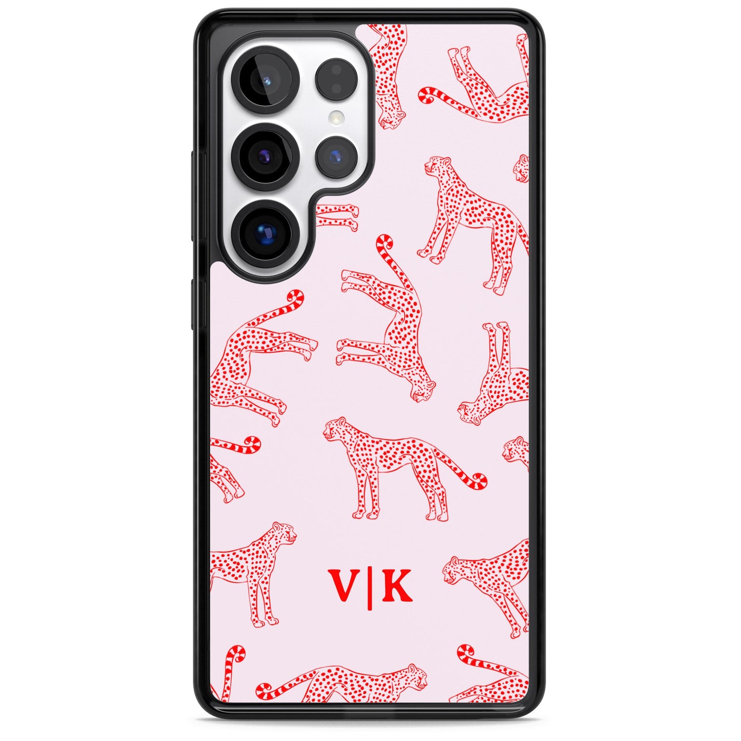 Guépard rouge et rose personnalisé