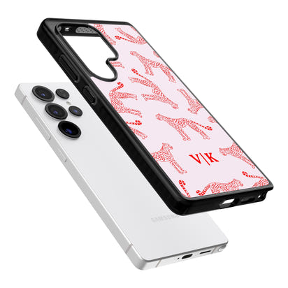 Guépard rouge et rose personnalisé