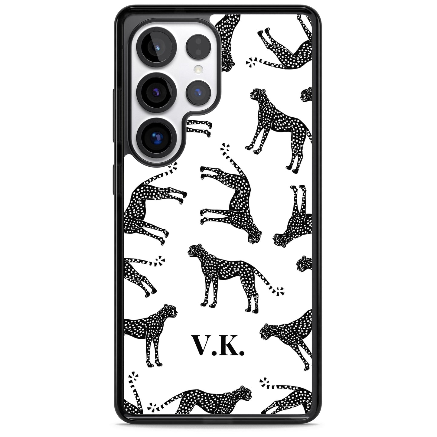 Personalised Black & White Cheetah Pattern