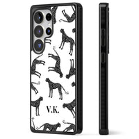 Personalised Black & White Cheetah Pattern