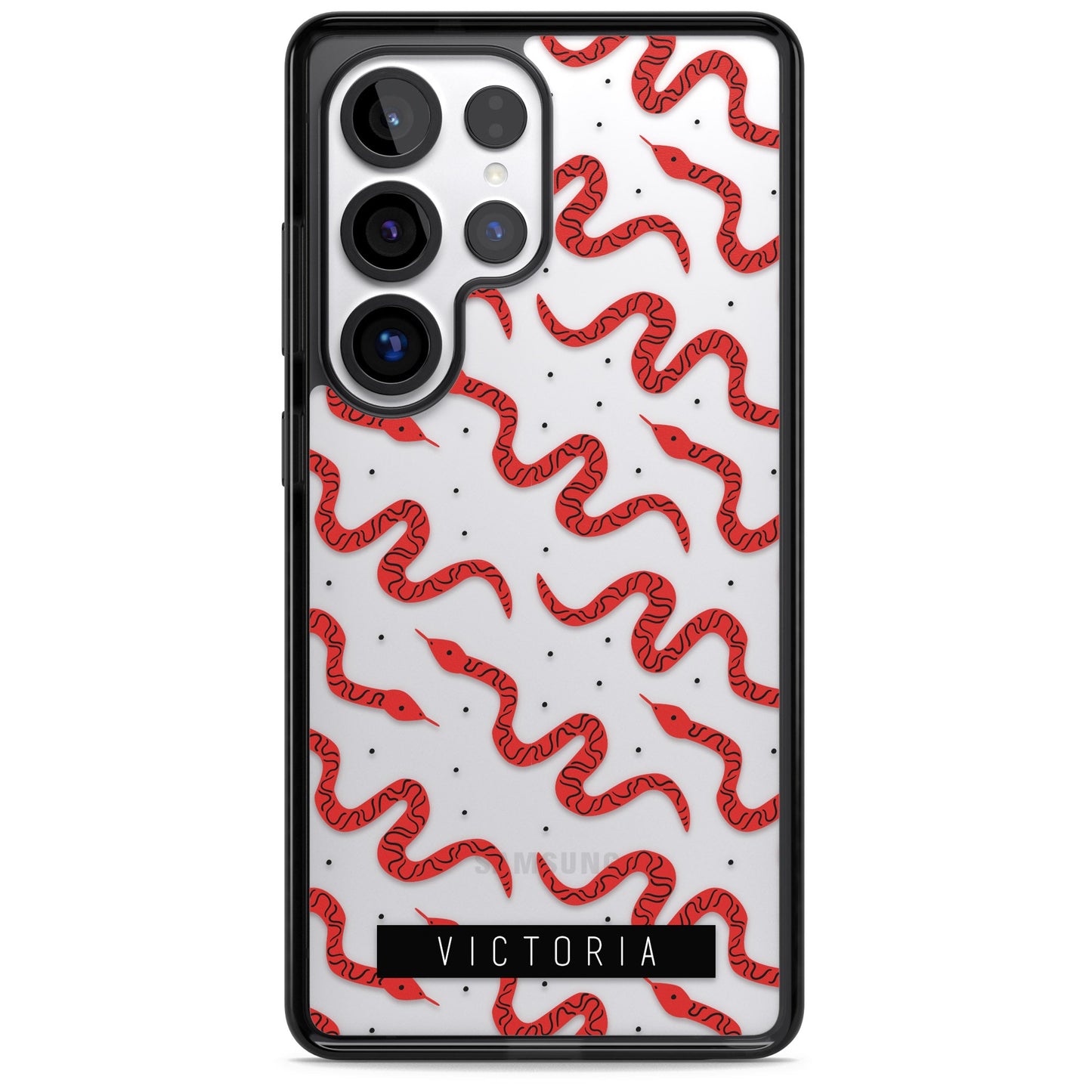 Personalised Red Snake Pattern