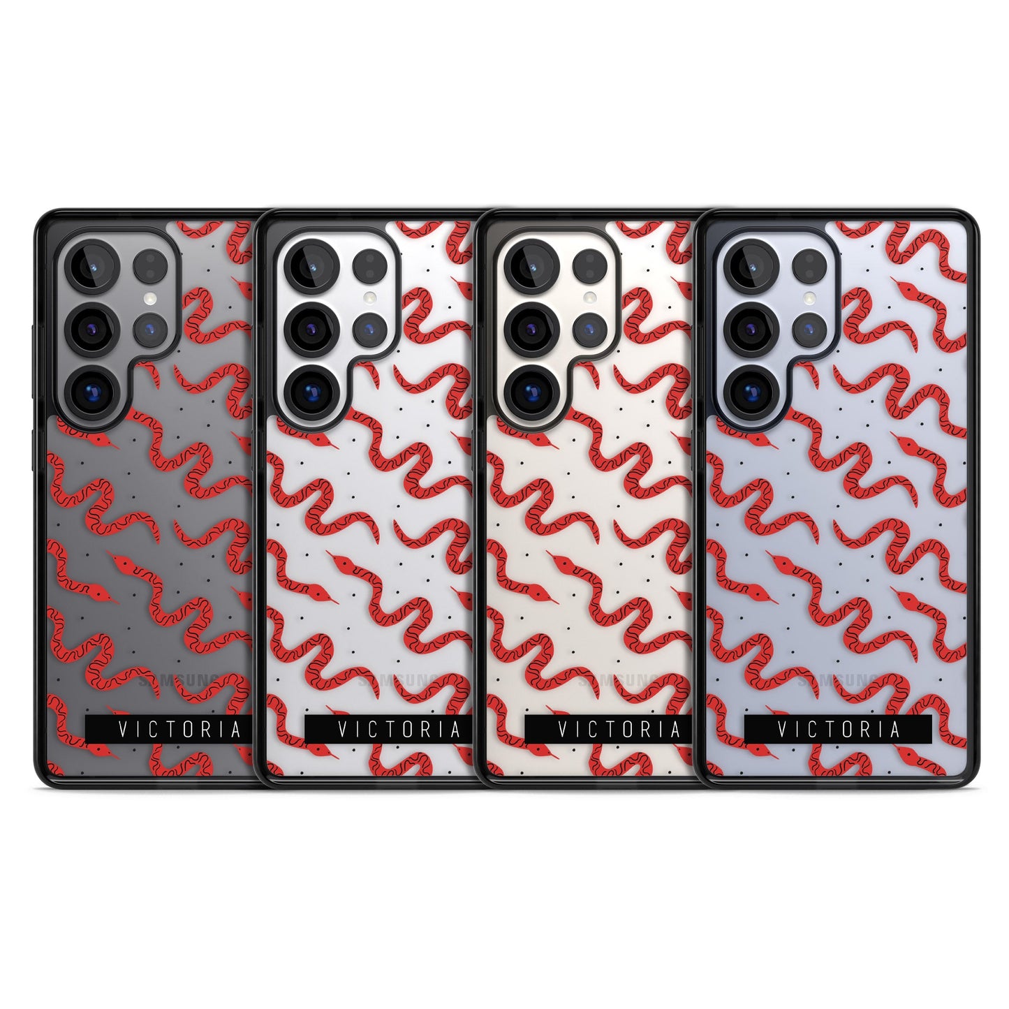 Personalised Red Snake Pattern
