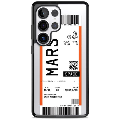 Personalised Mars Travel Ticket