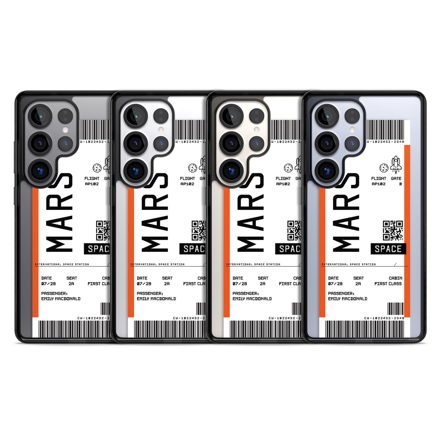 Personalised Mars Travel Ticket