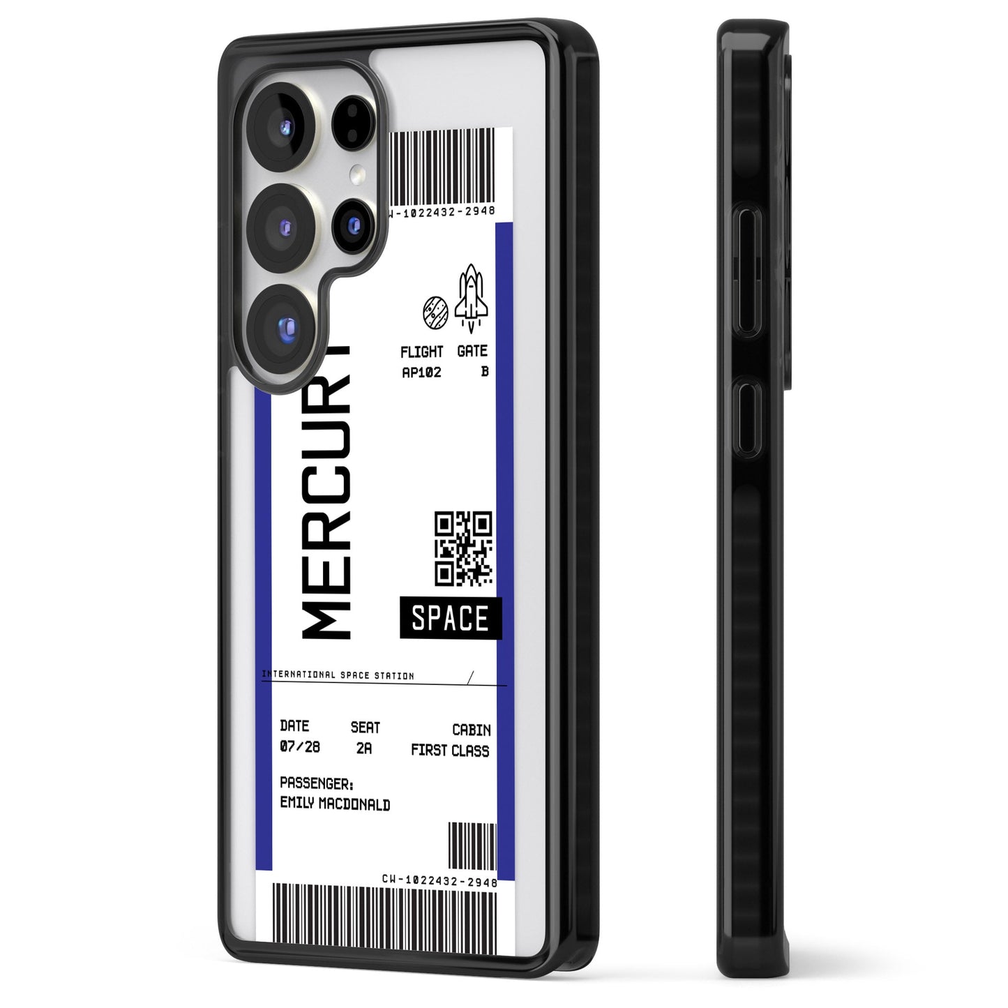 Personalised Mercury Travel Ticket