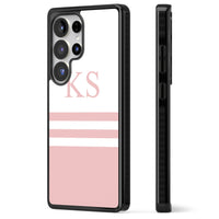 Personalised Pink Stripes & Initials