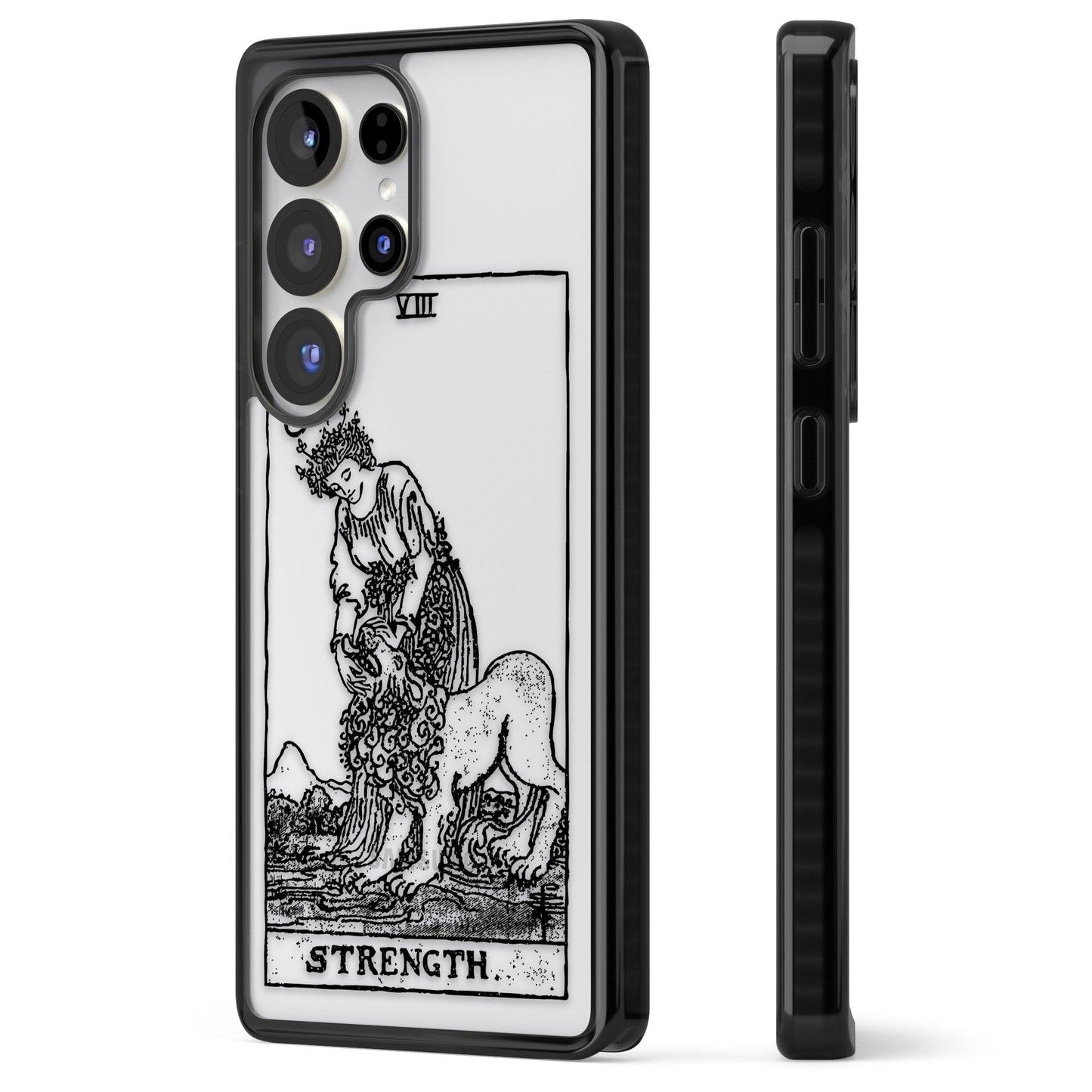 Personalisierte Stärke-Tarotkarte (Transparent)