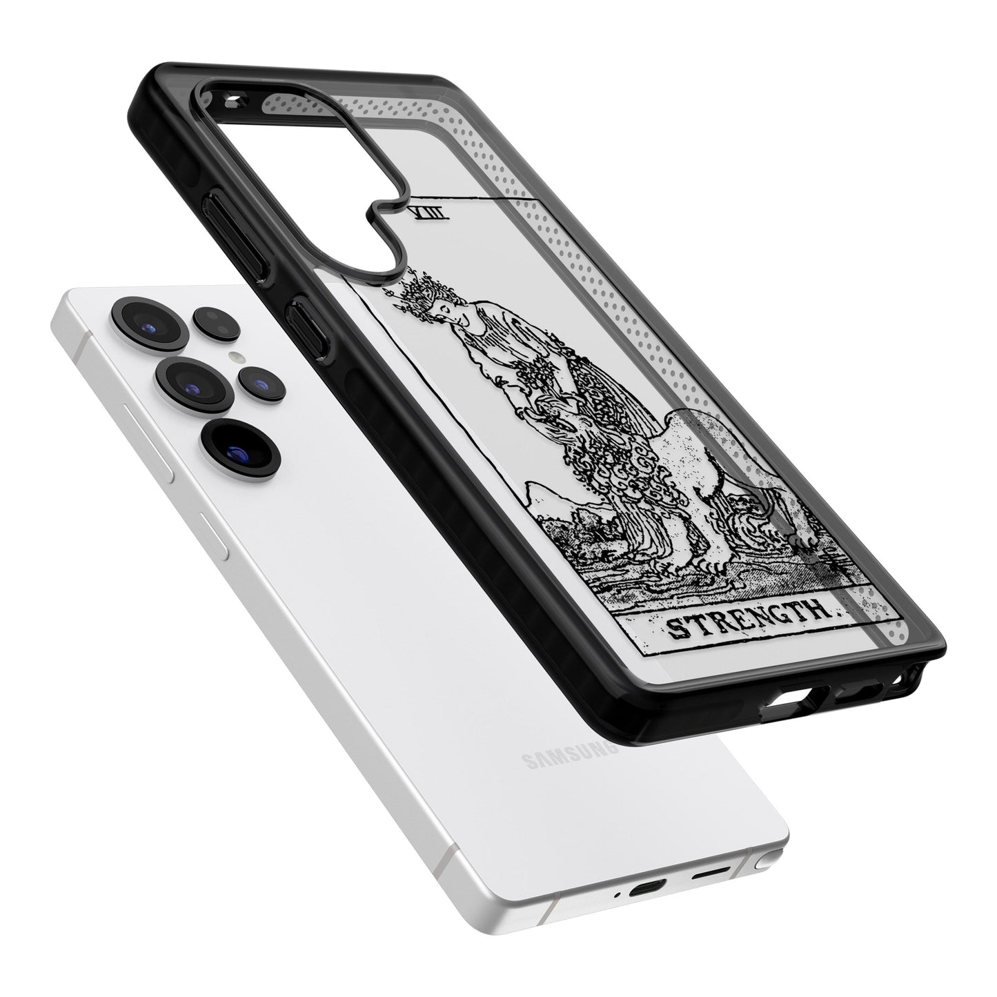 Personalisierte Stärke-Tarotkarte (Transparent)