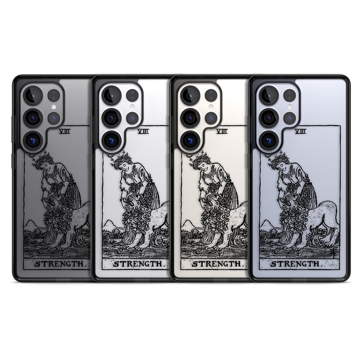 Personalisierte Stärke-Tarotkarte (Transparent)