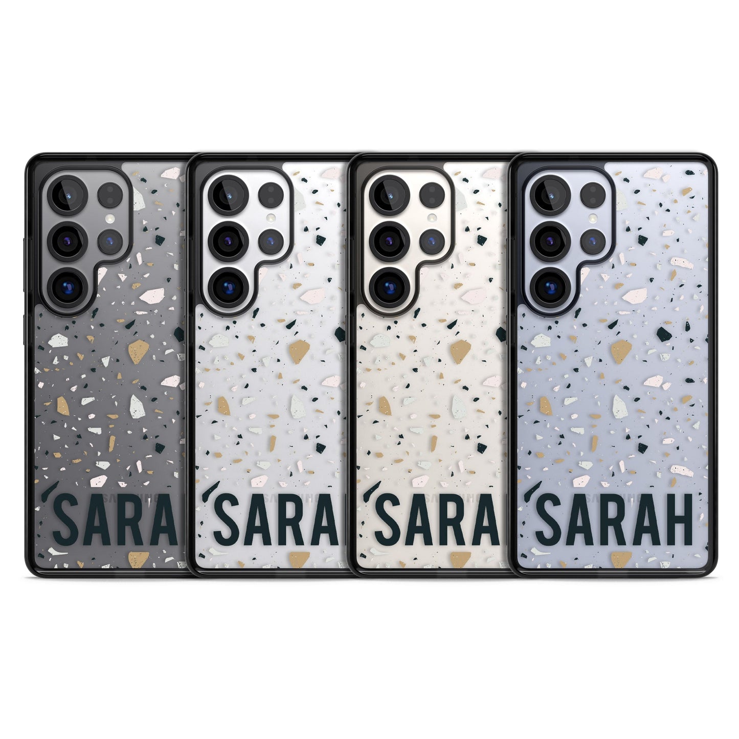 Personalised Terrazzo Blue, Pink, Brown