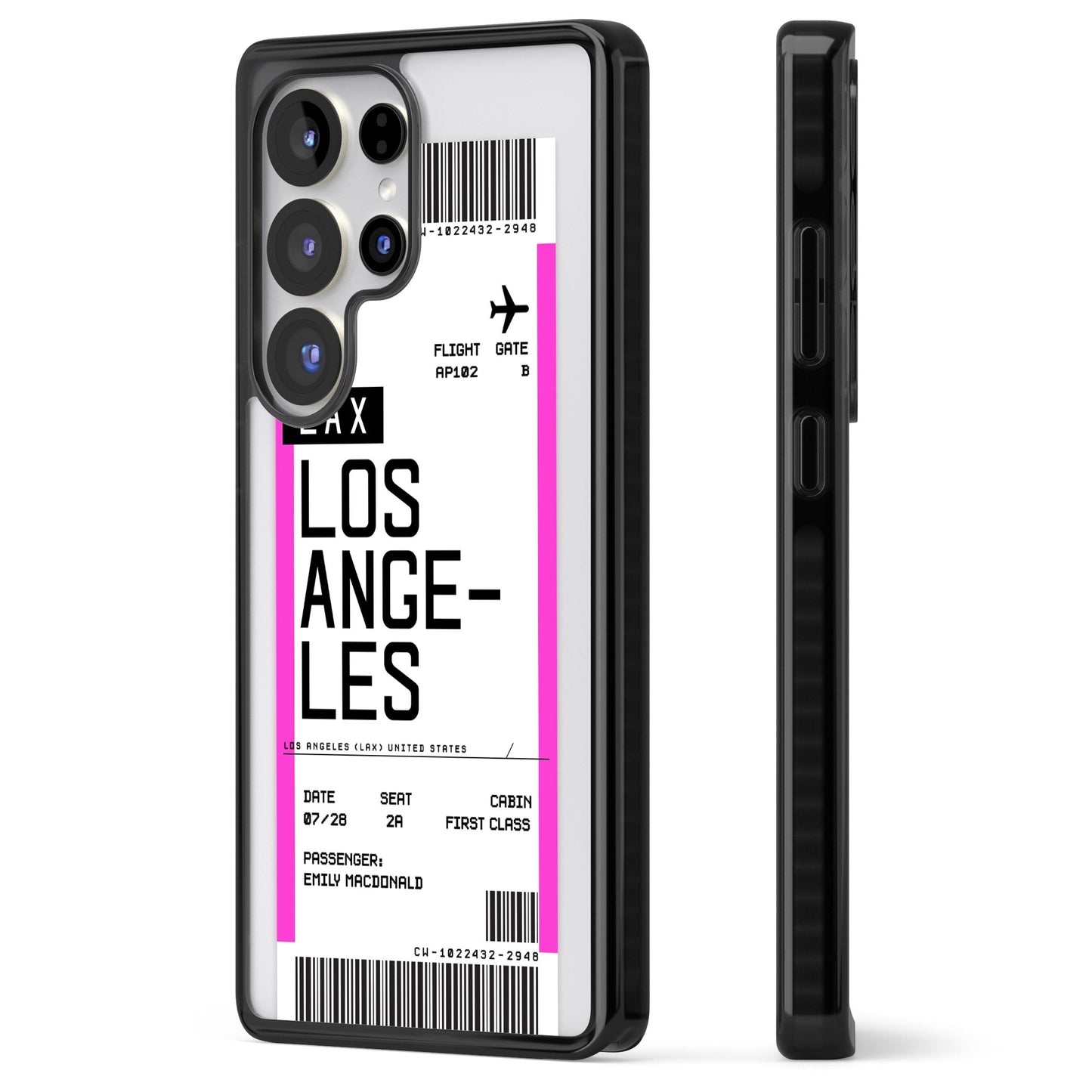 Personalisierte Bordkarte für Los Angeles