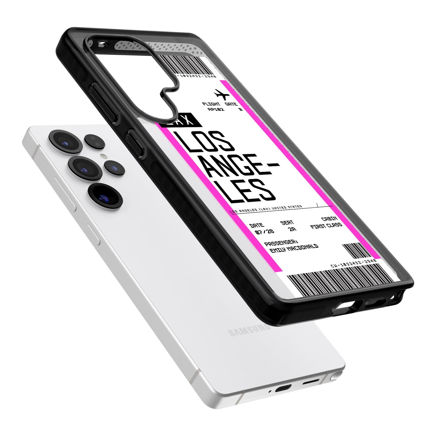 Personalisierte Bordkarte für Los Angeles