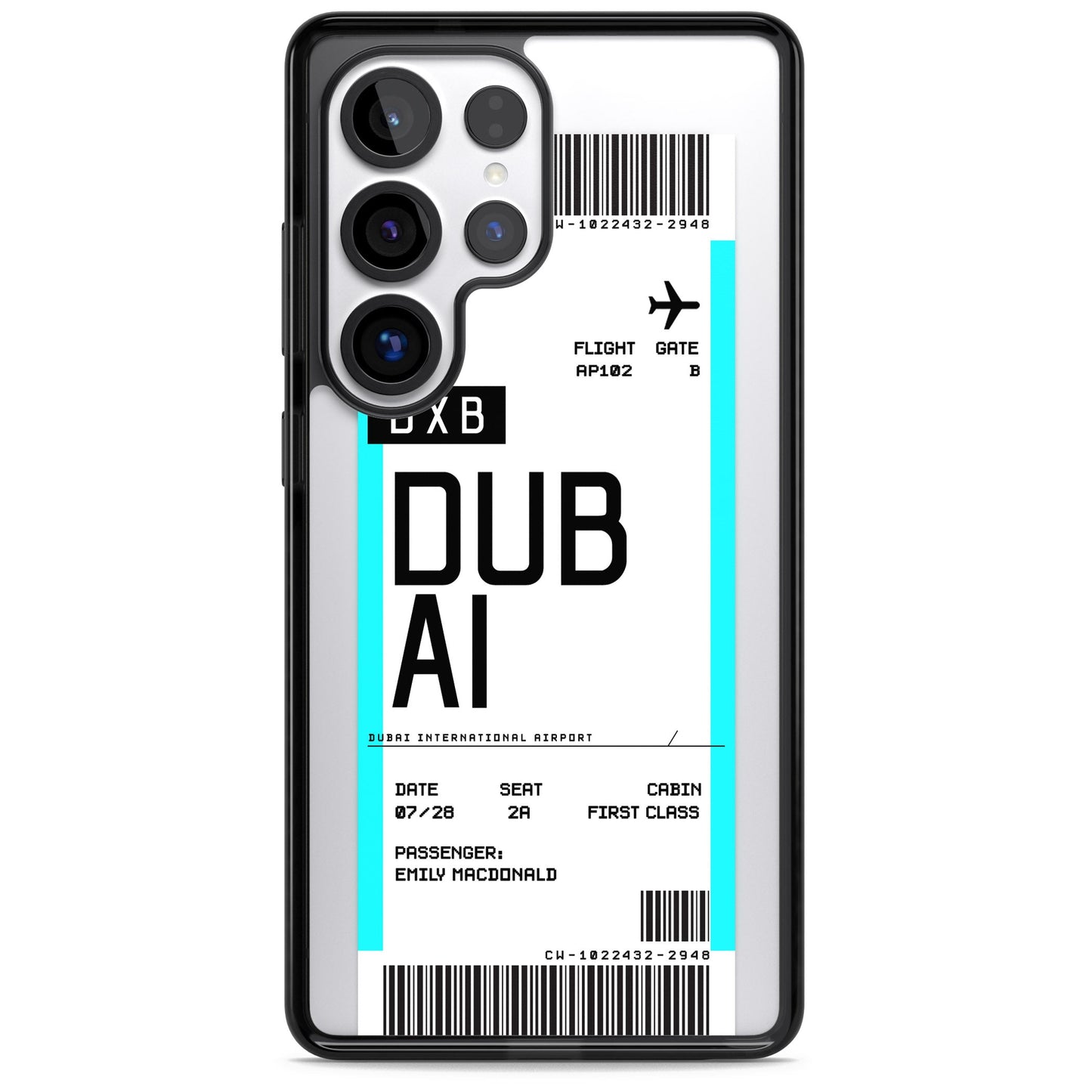 Personalised Dubai Boarding Pass