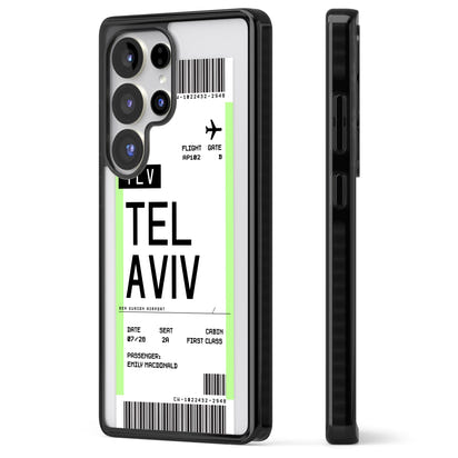 Personalisierte Bordkarte für Tel Aviv