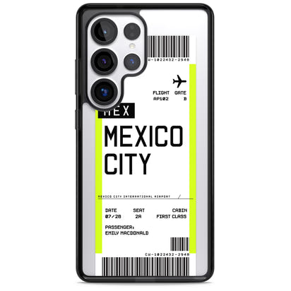 Carte d'embarquement personnalisée pour Mexico