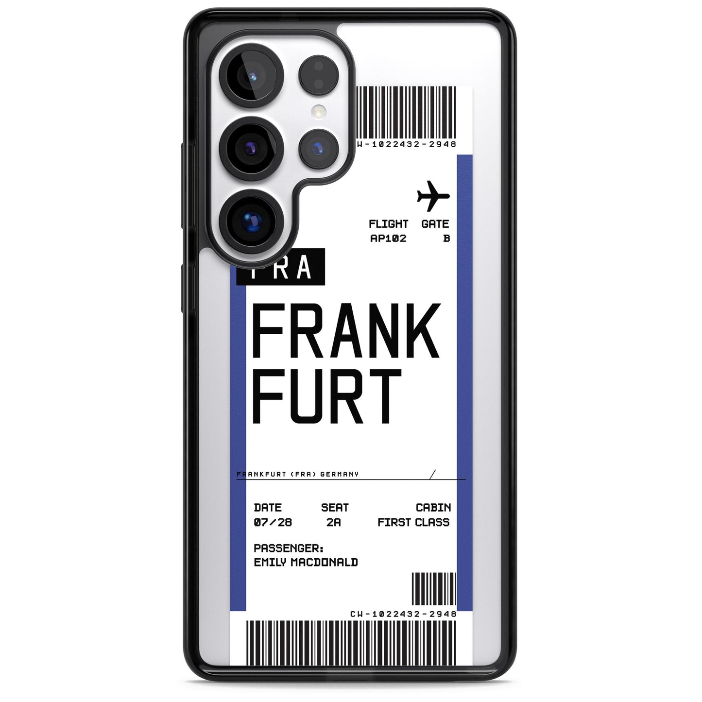 Personalised Frankfurt Boarding Pass
