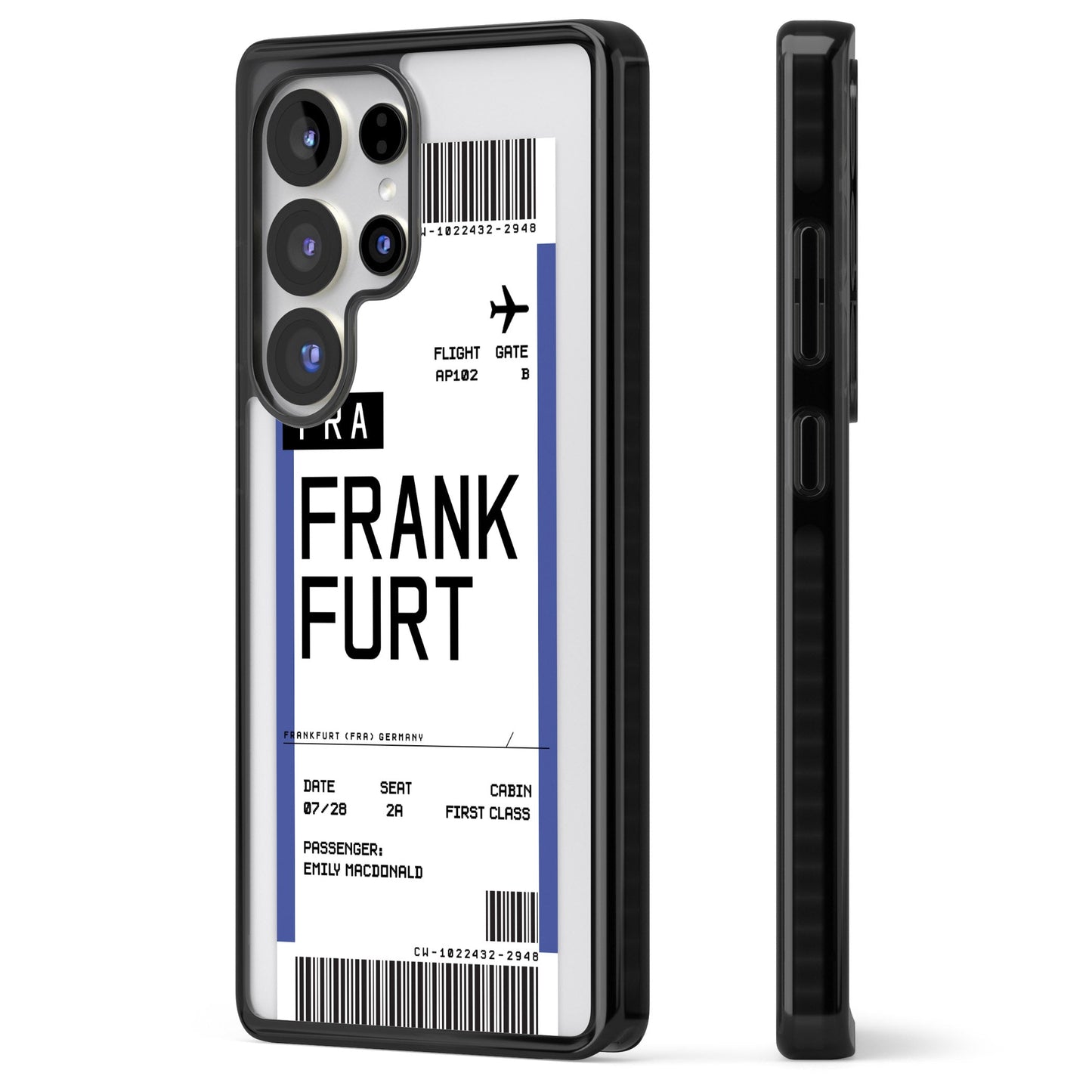 Personalised Frankfurt Boarding Pass