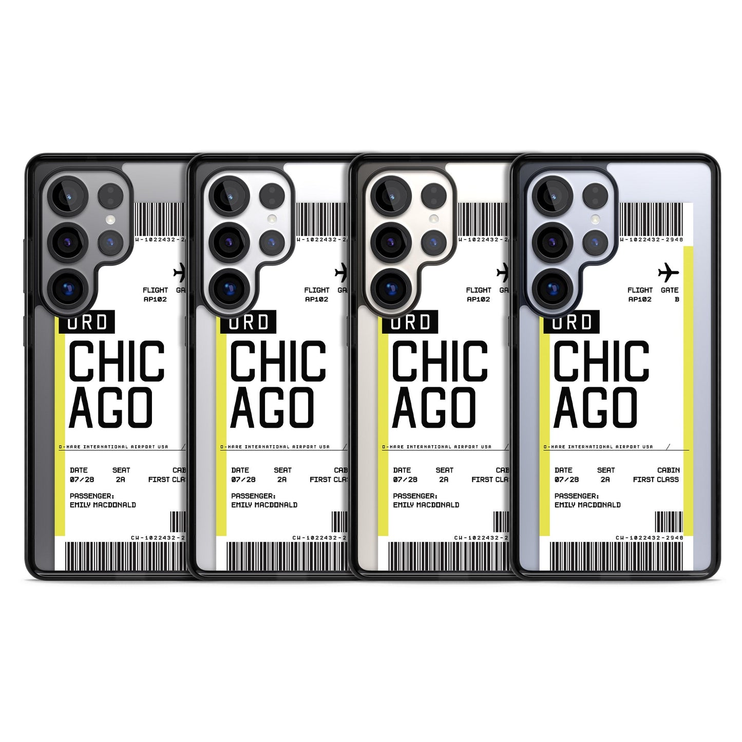 Personalised Chicago Boarding Pass