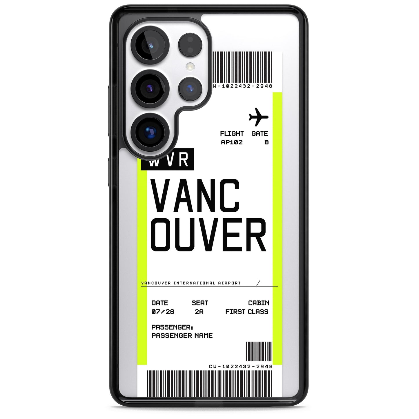 Personalised Vancouver Boarding Pass