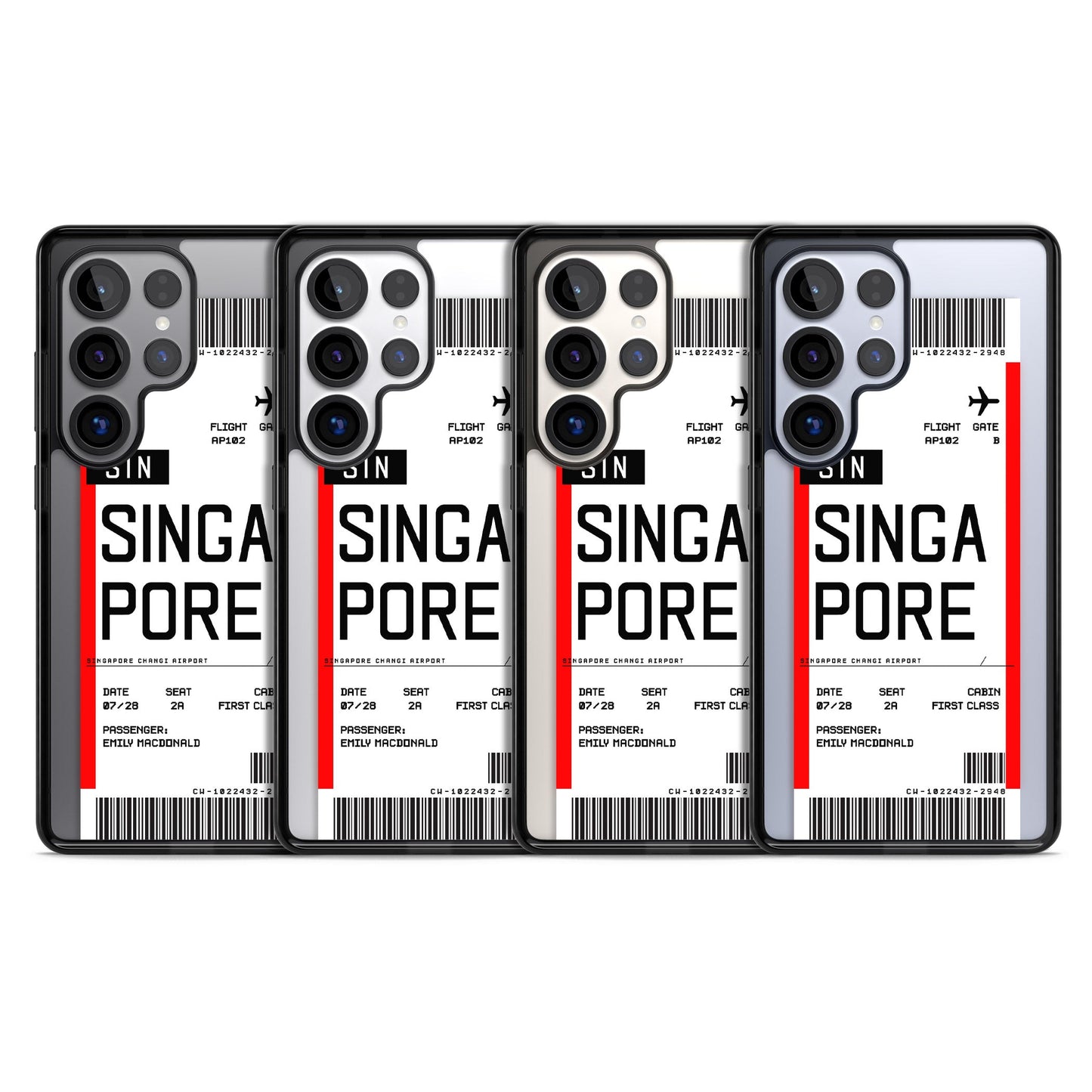 Personalised Singapore Boarding Pass