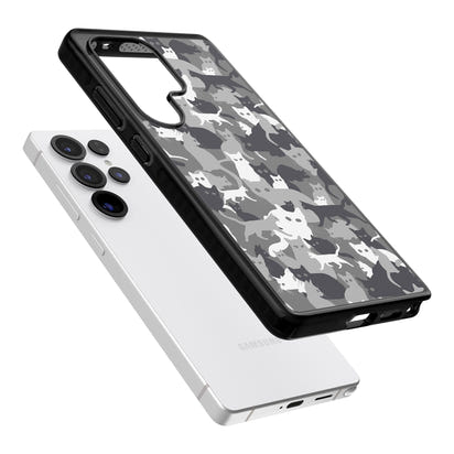 Dunkelgraue Katzentarnung